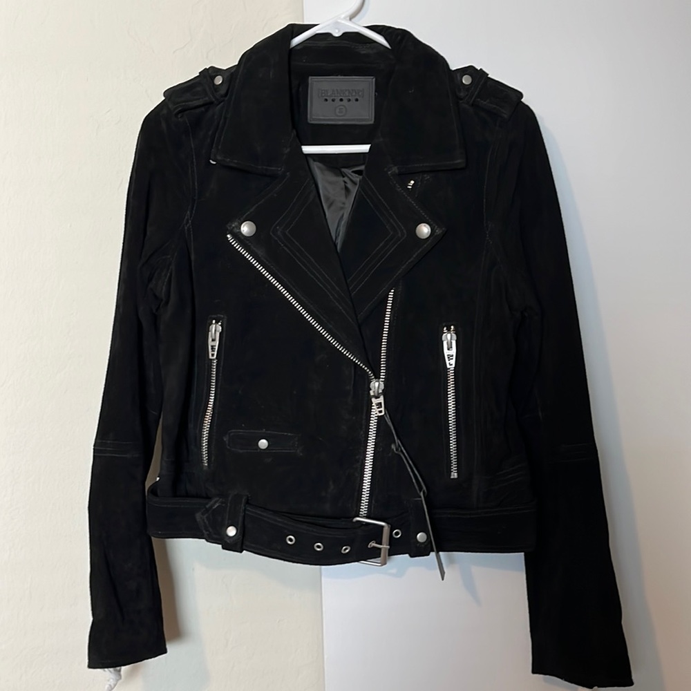 Blank NYC Black Suede Moto Jacket